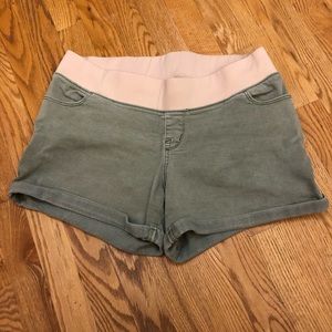 Olive Green Mossimo Brand Maternity Shorts sz M
